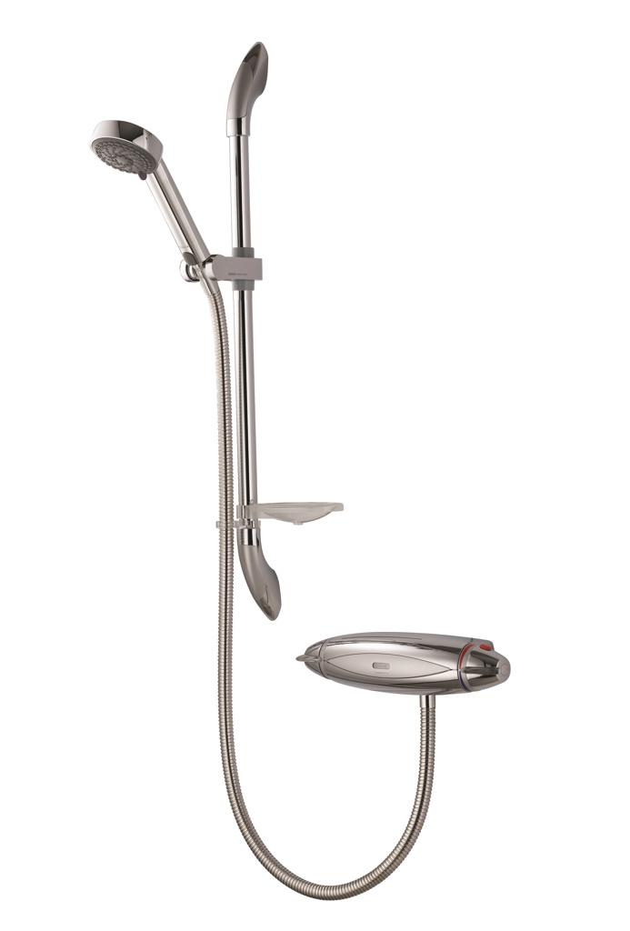 Aqualisa Colt Exposed Mixer Shower Adjustable Head - Chrome