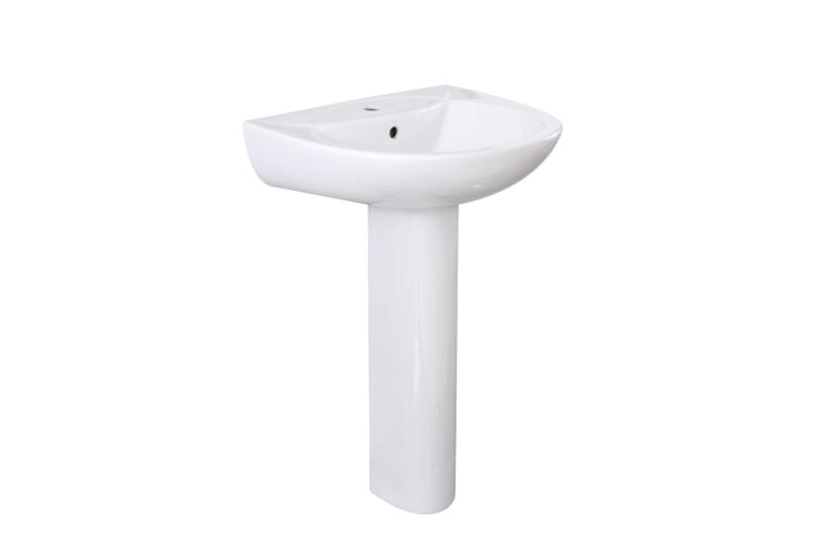 Bayou Pronto Complete Basin & Pedestal - White