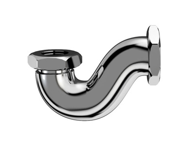 Clearwater P-Trap Shallow Bath Waste - Chrome