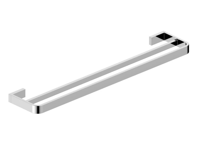 Bayou Delta Double Towel Rail - Chrome