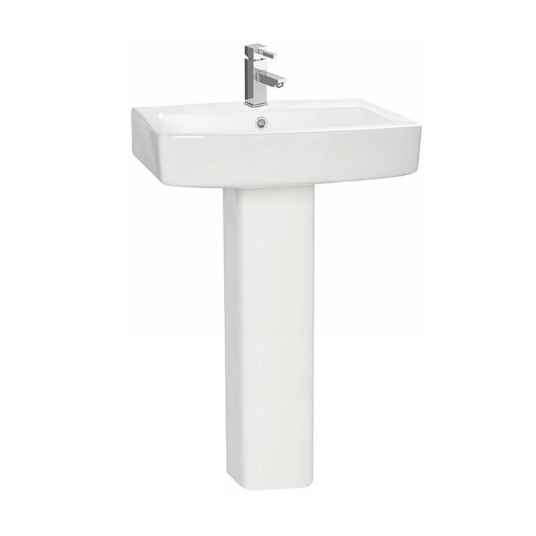 Bayou Denza Pedestal - White