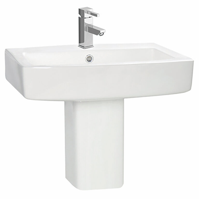 Bayou Denza Semi Pedestal - White