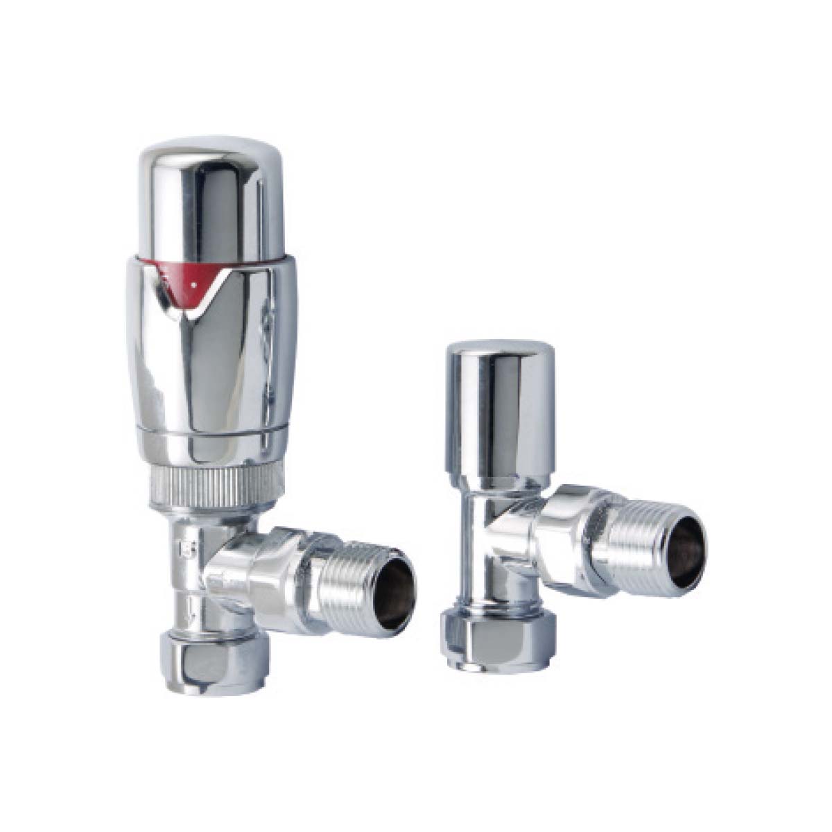 Designer Angled Valves - Chrome