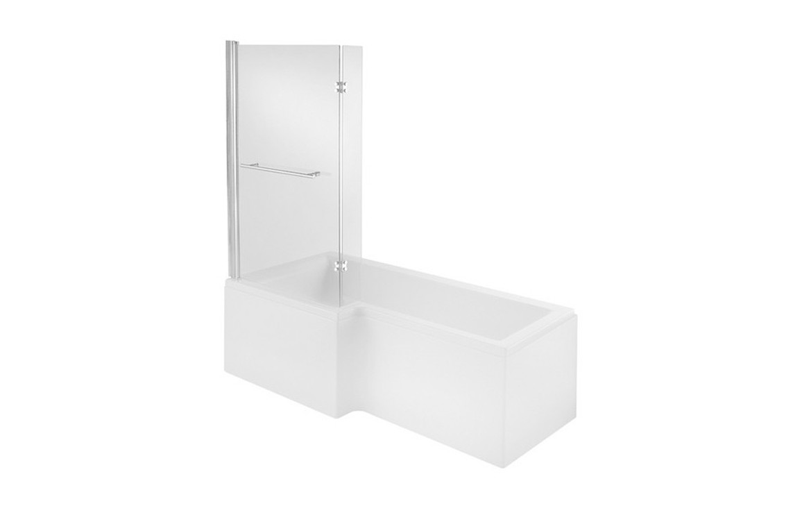 Bayou 700mm L Shape/P Shape End Panel - White