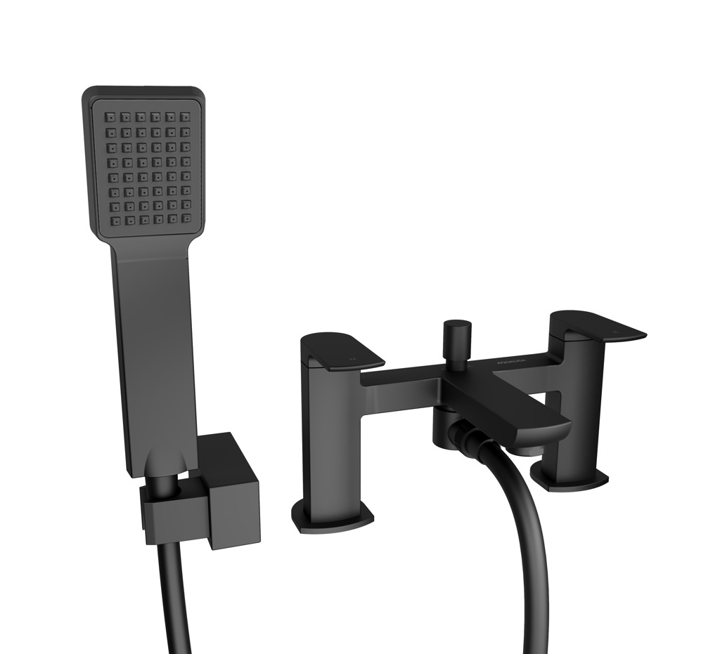 Aqualisa Downtown Bath Shower Mixer - Matt Black