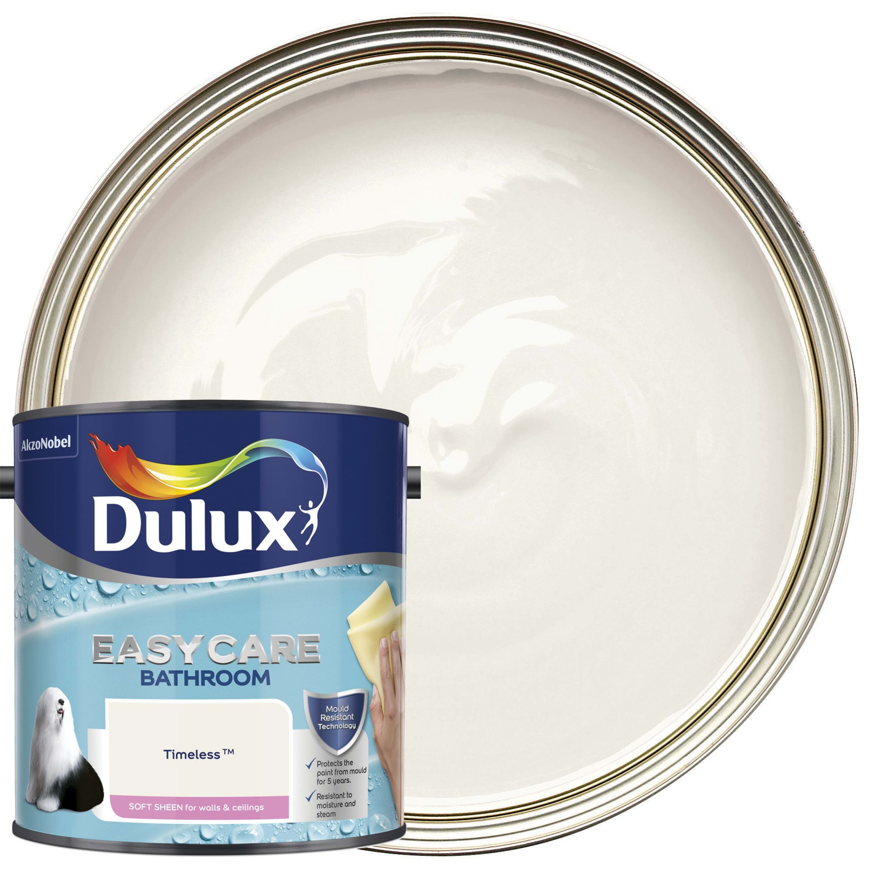 Dulux Easycare Bathroom Soft Sheen Emulsion Paint - Choice of Colour