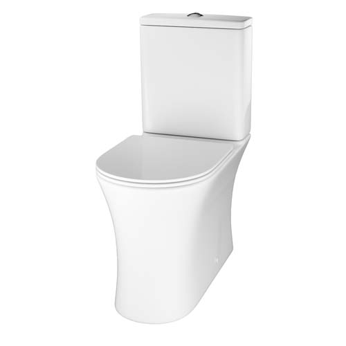 Bayou Comfort Height Close Coupled Wc Closed Back - White