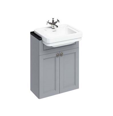 Burlington Vanity Unit 60 x 85H x 30cm with 2 Soft Close Doors & Adjustable Shelf - Grey 7