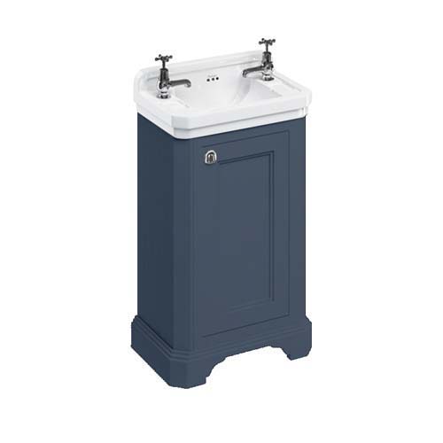 Burlington 50cm Vanity Unit with One Door - Blue 2