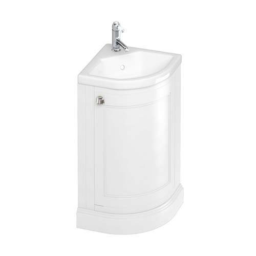 Burlington Corner Vanity Unit - Matt White