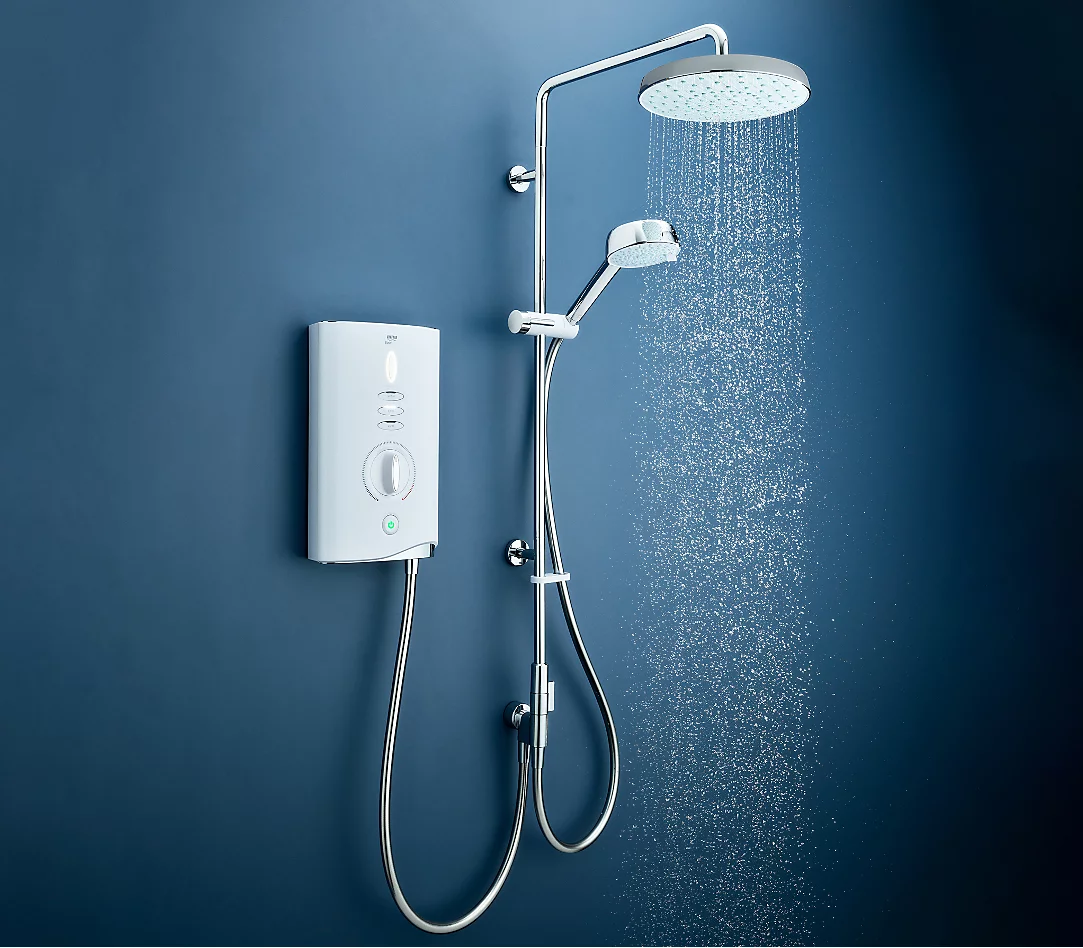 Mira Showers Decor 10.8KW White Dual Outlet Electric Shower - White / Chrome 2