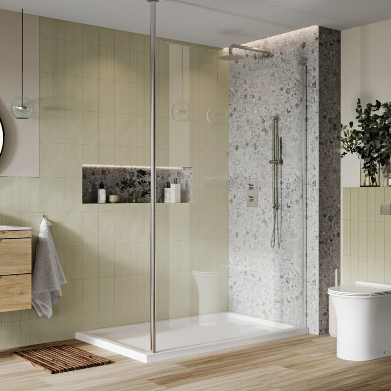 Bayou Floor to Ceiling Support Arm - Chrome