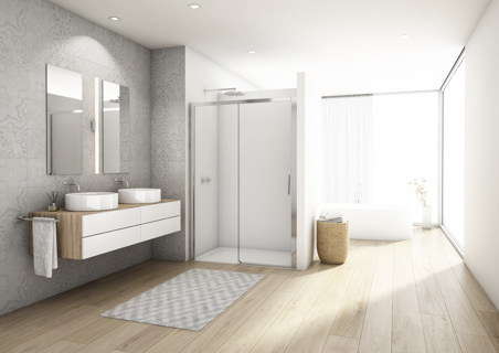 Kudos Divera 1000mm Sliding Door Fixed panel width (469mm) - Access 384mm