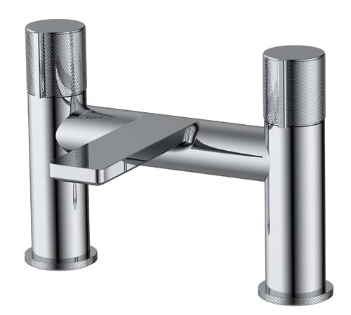 Bayou Knurl Bath Filler - Chrome