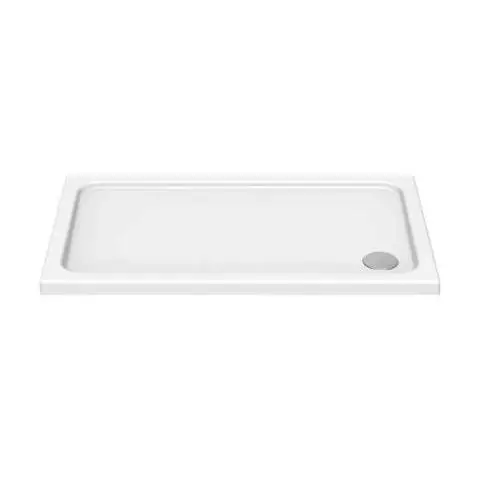 Kudos Kstone Rectangular Shower Trays 1100 x 900mm Corner Waste Slip-Resistant - White