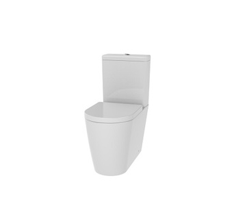 Bayou Lab Close Coupled Pan (closed back) - White