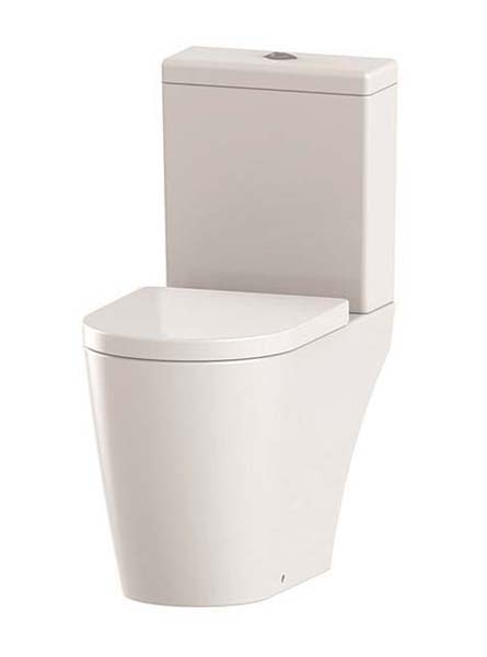 Bayou Lab Rimless Close Coupled Pan Open Back - White