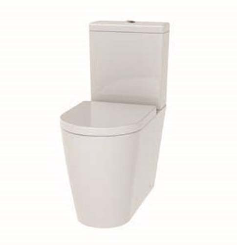 Bayou Comfort Height Rimless Close Coupled Wc Closed Back - White