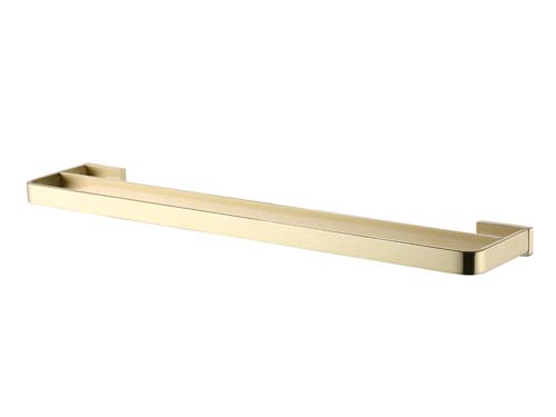 Bayou Double Towel Rail - Brushed Brass