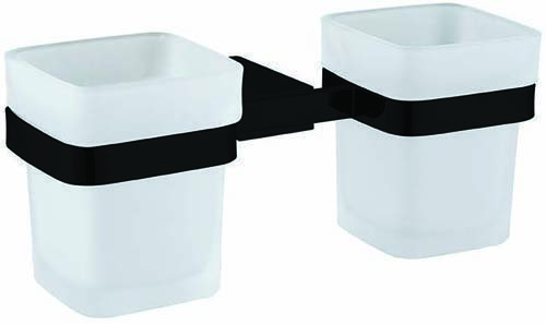 Bayou Legend Double Tumbler & Holder - Black