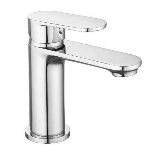 Bayou True Brassware Mini Monobloc Basin Mixer with Sprung Plug Waste - Chrome