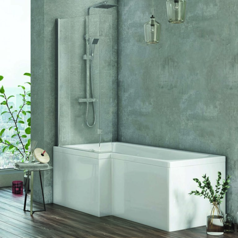 Bayou Shower Baths Shower Bath L 1700 Front Panel - White 12