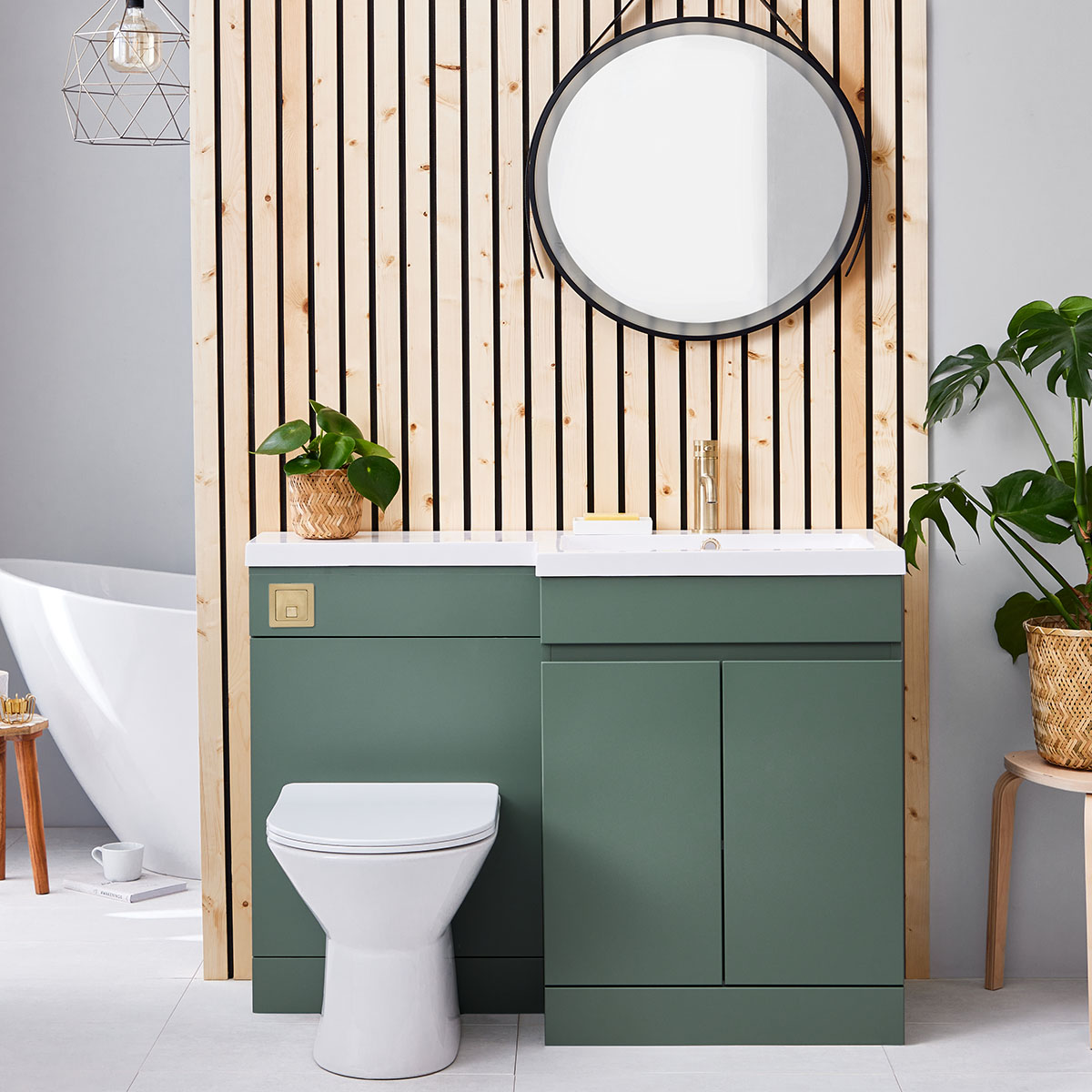 Bayou Scudo Empire 500mm x 810mm x 250mm Floorstanding Wc Unit - Green