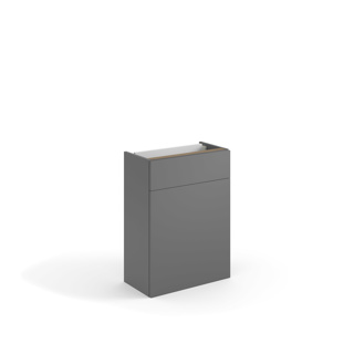 Bayou Ellis Novo Wc Unit To The Floor 600 x 320 x 820mm - Dust Grey Excl Cistern