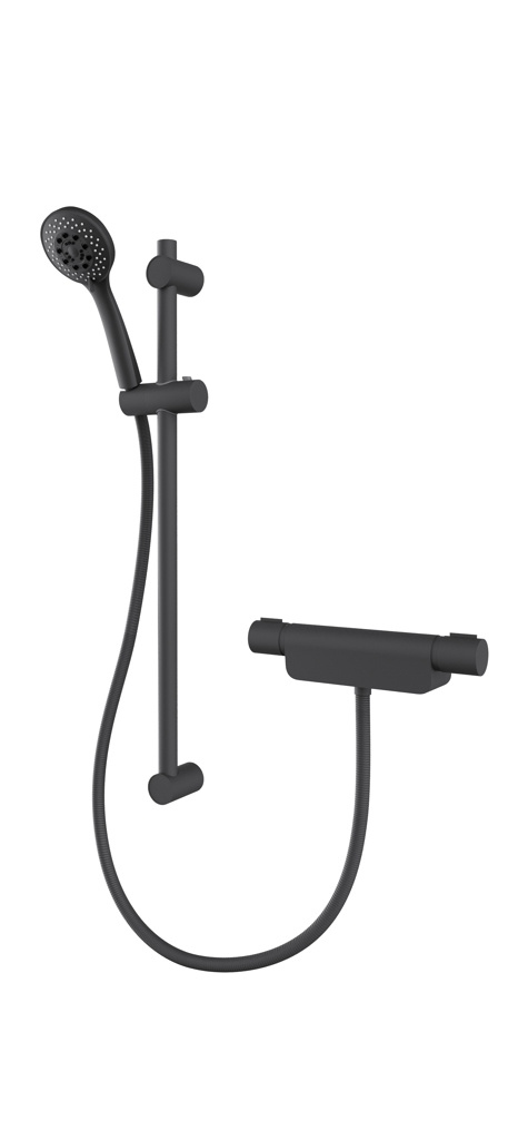 Aqualisa Midas 220 Bar Mixer Shower - Matt Black