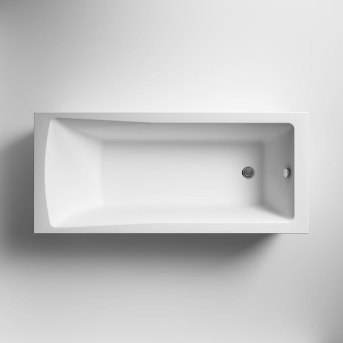 Bayou Linton Square Single Ended Bath 1600mm x 700mm