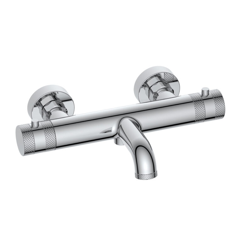 Bayou Wall Mounted Bath Shower Mixer - Chrome