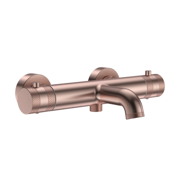 Bayou Wall Mounted Bath Shower Mixer - Brushed Bronze