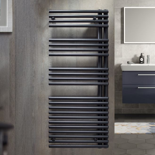 Bayou Omnia Height 1681mm Width 596mm 894 Watts / 3051 Btu Depack 600 - Anthracite