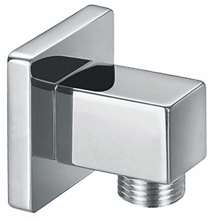 Bayou Square Outlet Elbow - Chrome