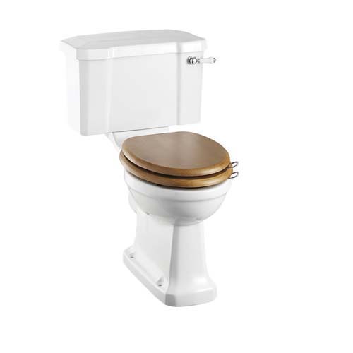 Burlington Close Coupled Regal Pan with Horizontal Outlet Raised Height 485cm - White 7