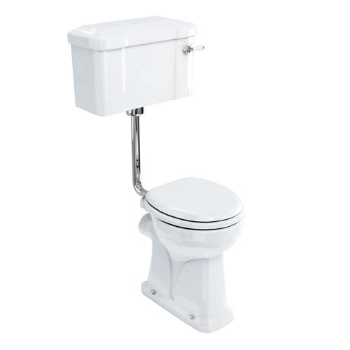 Burlington Low Level Wc Regal Pan with Horizontal Outlet Raised Height 485cm - White