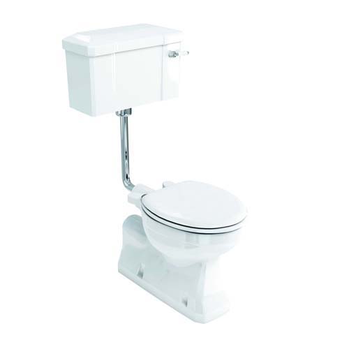 Burlington Low Level Wc Pan with Vertical Outlet - S Trap - White