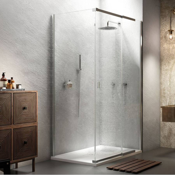 Kudos Pinnacle 8 Sliding Door For Corner 1000mm - Matt Black