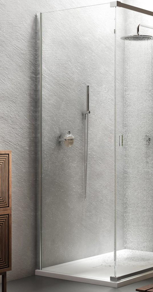 Kudos Pinnacle8 700mm Side Panel For Corner Sliding Door - Chrome
