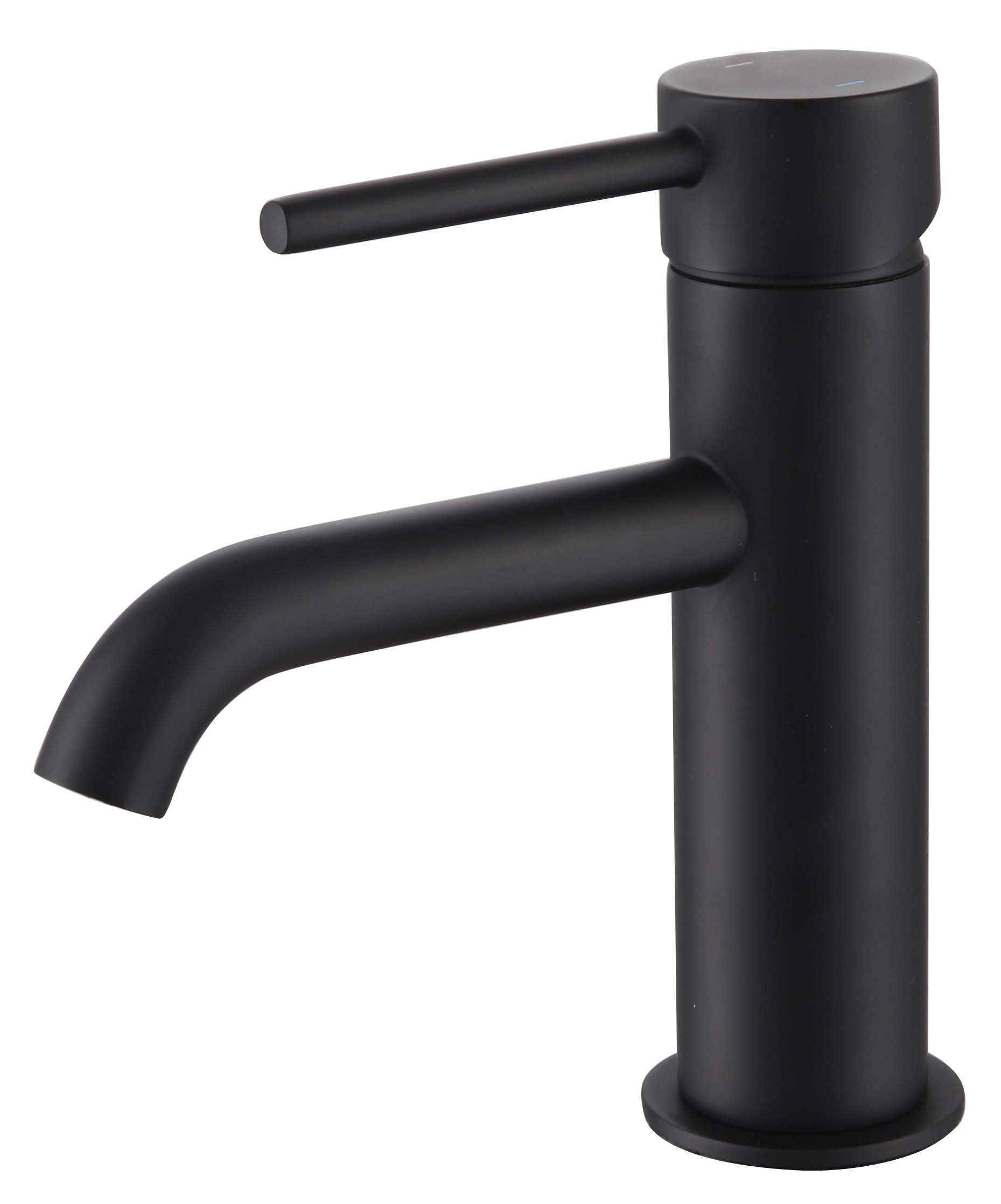 Bayou Pin Lux Mini Mono Basin Mixer - Matt Black