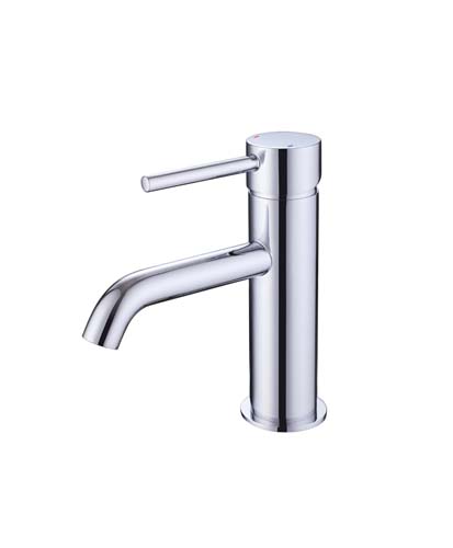 Bayou Pin Lux Monobloc Basin Mixer - Chrome