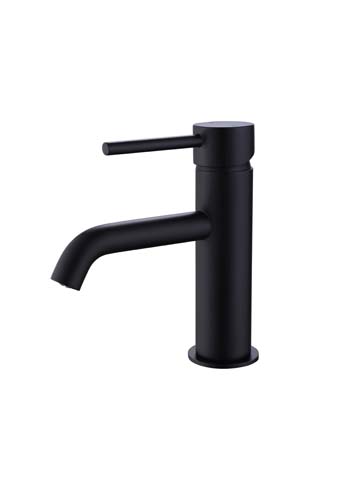 Bayou Pin Lux Monobloc Basin Mixer - Matt Black