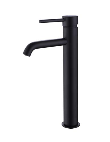 Bayou Pin Lux Tall Monobloc Basin Mixer - Matt Black