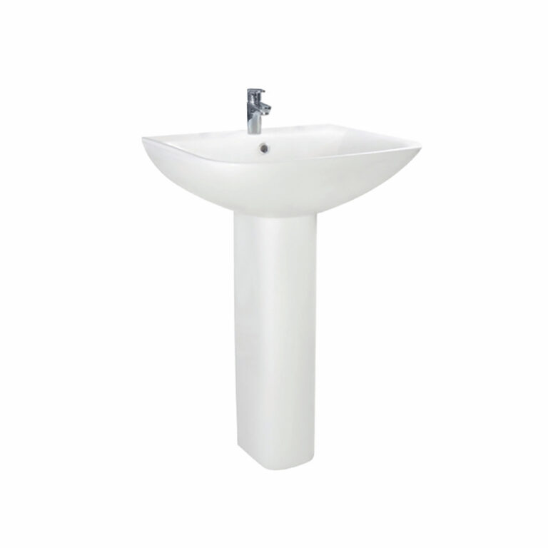 Bayou Porto Pedestal - White