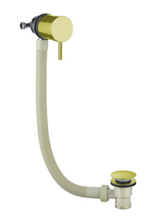 Bayou Bath Filler with Control Valve - Brushed Brass