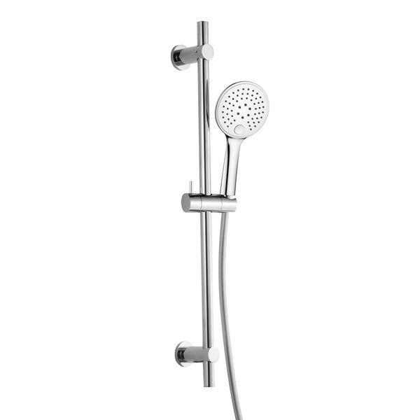 RAK Round Slide Rail Kit with 3 Function Head - Chrome