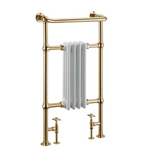 Burlington Bloomsbury Radiator - Gold/White