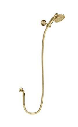 Riviera Shower Valves Riviera Handset & Hose & Elbow - Gold