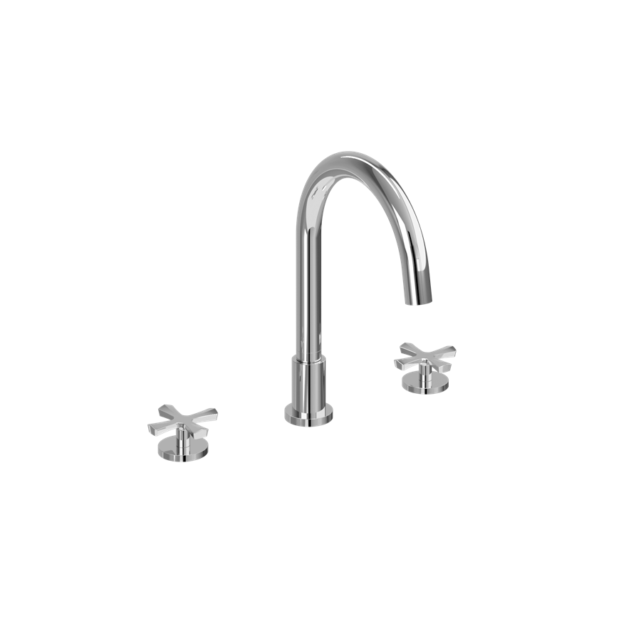 Burlington Riviera 3 Hole Bath Filler - Chrome 3
