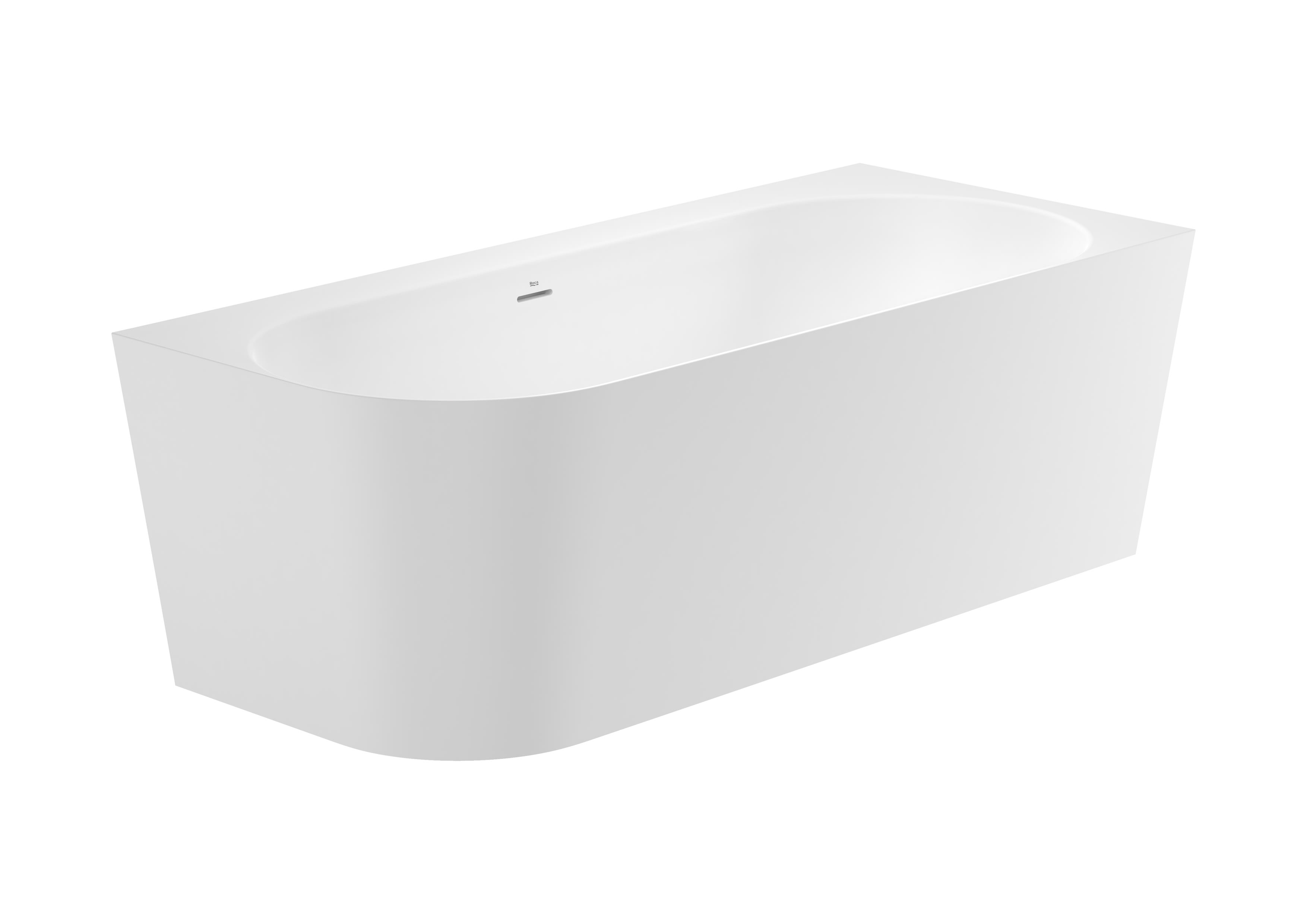 Roca Raina Asymmetric Right Corner STONEX® Bath - White